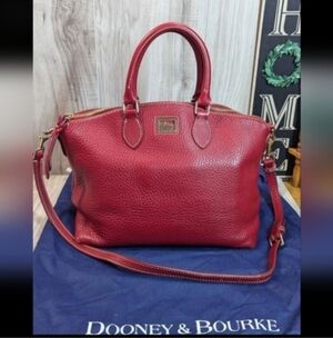 Dooney & Bourke Dillen Satchel All RED Pebbled Leather